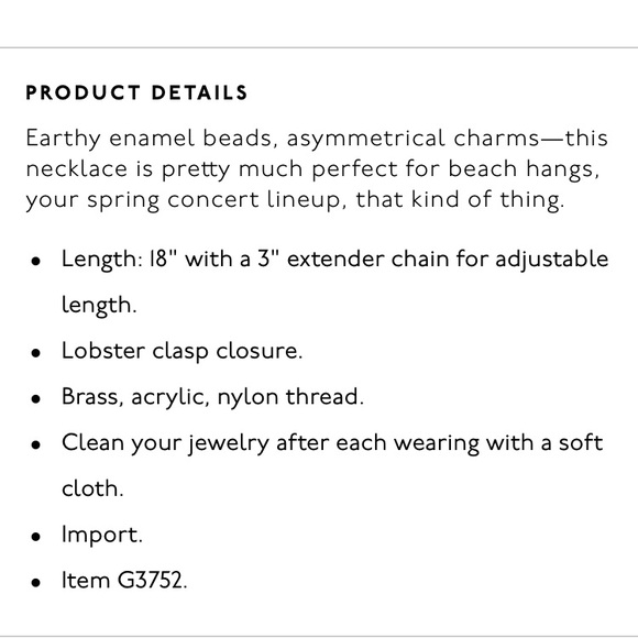 Madewell beachline beaded necklace - Picture 2 of 2